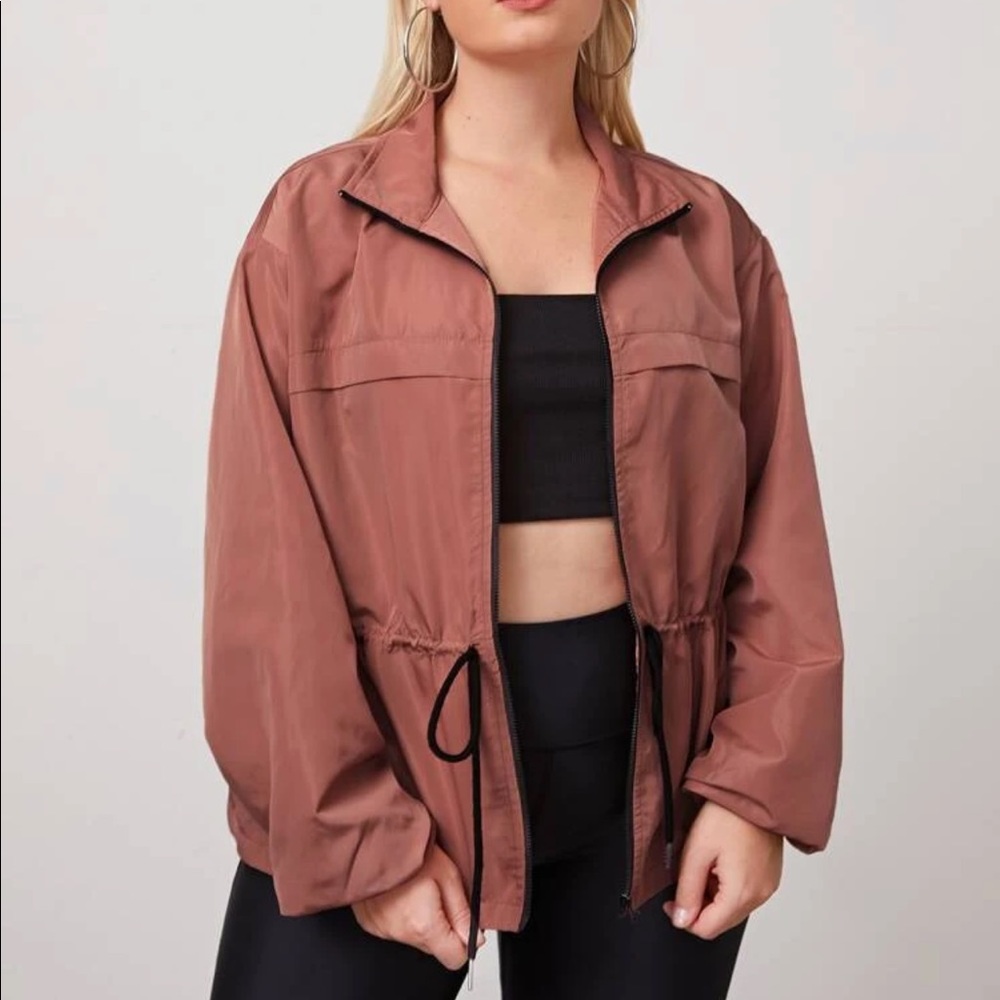 Drawstring Waist Windbreaker
